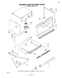 CABINET AND AIR FLOW Diagram and Parts List for RM235PXL2  Whirlpool Microwave Oven Combo