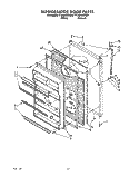 REFRIGERATOR DOOR, LIT/OPTIONAL Diagram and Parts List for TT20BKXZN00  Whirlpool Refrigerator