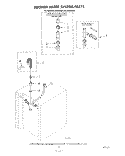 WASHER WATER SYSTEM Diagram and Parts List for JV020000  Whirlpool Washer Dryer Combo