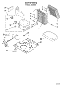 SECTION Diagram and Parts List for AD40DSL0  Whirlpool Dehumidifier