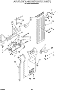 Part Location Diagram of 2000747 Whirlpool DUCT-AIR