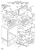 LINER Diagram and Parts List for GT22DMXGB01  Whirlpool Refrigerator