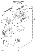 ICEMAKER PARTS, OPTIONAL PARTS (NOT INCLUDED) Diagram and Parts List for GD5YHAXNL04  Whirlpool Refrigerator