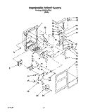 DISPENSER FRONT Diagram and Parts List for 3XRZ2727FB00  Whirlpool Refrigerator