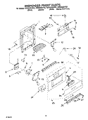 Part Location Diagram of 2220986B Whirlpool COVER-FRNT