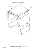TOP AND PANEL Diagram and Parts List for KPDC601S3  KitchenAid Dishwasher