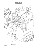 DOOR Diagram and Parts List for DU6000XR4  Whirlpool Dishwasher