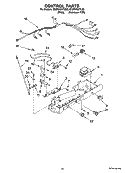 CONTROL PARTS Diagram and Parts List for ED2NHGXTL00  Whirlpool Refrigerator