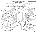 INSTALLATION Diagram and Parts List for ACQ254XD1  Whirlpool Air Conditioner