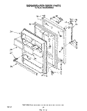 Part Location Diagram of 1101586 Whirlpool Refrigerator Door Panel (Coffee)