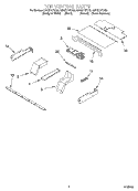 TOP VENTING, OPTIONAL Diagram and Parts List for GBS277PDQ5  Whirlpool Wall Oven