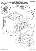 SECTION Diagram and Parts List for LER6848AQ2  Whirlpool Dryer
