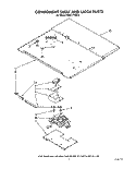 COMPONENT SHELF AND LATCH Diagram and Parts List for KEBI171WBL3  KitchenAid Wall Oven