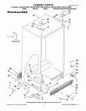 CABINET PARTS Diagram and Parts List for KSRV22FVMS00  KitchenAid Refrigerator