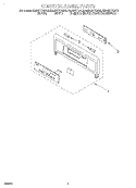CONTROL PANEL, LITERATURE Diagram and Parts List for KEBS177DWH6  KitchenAid Wall Oven