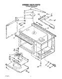 STIRRER DRIVE Diagram and Parts List for KEMI300WBL3  KitchenAid Microwave Oven Combo