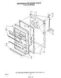 REFRIGERATOR DOOR Diagram and Parts List for ET20EKXSW00  Whirlpool Refrigerator