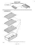 SHELF Diagram and Parts List for ET14JKXLWR2  Whirlpool Refrigerator