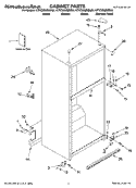 CABINET PARTS Diagram and Parts List for KTRC22MMBT00  KitchenAid Refrigerator