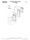 CONTROL PANEL PARTS Diagram and Parts List for IMH15XVQ3  Whirlpool Microwave