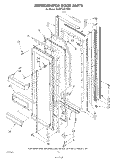 REFRIGERATOR DOOR Diagram and Parts List for 4KSRT26DTW00  KitchenAid Refrigerator