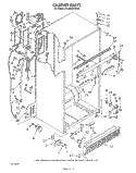 CABINET Diagram and Parts List for ET22DMXVM00  Whirlpool Refrigerator