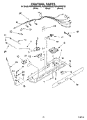 CONTROL PARTS Diagram and Parts List for KSRG25FKBL02  KitchenAid Refrigerator