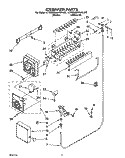 ICEMAKER Diagram and Parts List for KTRS22MAAL00  KitchenAid Refrigerator