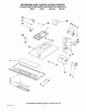 INTERIOR AND VENTILATION PARTS Diagram and Parts List for GMH5184XVQ0  Whirlpool Microwave
