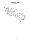 OVEN DOOR Diagram and Parts List for N9257L2  Roper Range