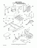 UNIT PARTS Diagram and Parts List for 5ED5FHKXVQ00  Whirlpool Refrigerator