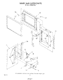DOOR AND LATCH Diagram and Parts List for MW8800XS2  Whirlpool Microwave