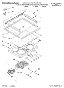 COOKTOP Diagram and Parts List for KESC300BAL10  KitchenAid Range