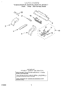 LATCH Diagram and Parts List for GSC278PJS1  Whirlpool Microwave Oven Combo