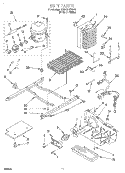 UNIT Diagram and Parts List for GD22DKXFW01  Whirlpool Refrigerator