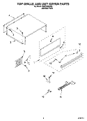 TOP GRILLE AND UNIT COVER PARTS Diagram and Parts List for KSSC48QKS02  KitchenAid Refrigerator