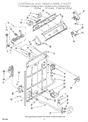 CONTROLS AND REAR PANEL Diagram and Parts List for LSN8244AW0  Whirlpool Washer