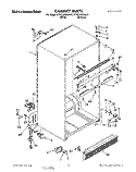 CABINET Diagram and Parts List for KTRC18KXWH01  KitchenAid Refrigerator