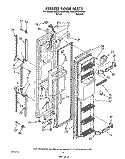 Part Location Diagram of 1115345 Whirlpool INSULATION, DISPENSER