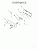 CONTROL PANEL PARTS Diagram and Parts List for KERS206XBL1  KitchenAid Range