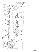 GEARCASE Diagram and Parts List for CAWB427JQ1  Crosley Washer