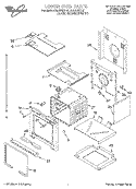LOWER OVEN Diagram and Parts List for RBD305PDQ1  Whirlpool Wall Oven
