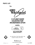 SECTION Diagram and Parts List for MW8650XS4  Whirlpool Microwave