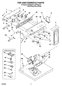 Part Location Diagram of 8532615 Whirlpool PANEL-CNTL