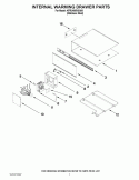 INTERNAL WARMING DRAWER PARTS Diagram and Parts List for KFRU488VSS00  KitchenAid Grill