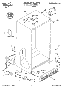 CABINET, LITERATURE Diagram and Parts List for 6GD5SHQXKB00  Whirlpool Refrigerator