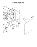 WASHER CABINET Diagram and Parts List for KELC500TAL1  KitchenAid Washer Dryer Combo