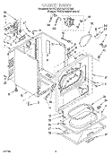 Part Location Diagram of 3948606 Whirlpool Panel, Sound Dampening
