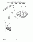 LOWER RACK PARTS Diagram and Parts List for KUDS40FVSS2  KitchenAid Dishwasher