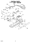 CONTROL PARTS, PARTS NOT ILLUSTRATED Diagram and Parts List for KSRB22FKSS14  KitchenAid Refrigerator